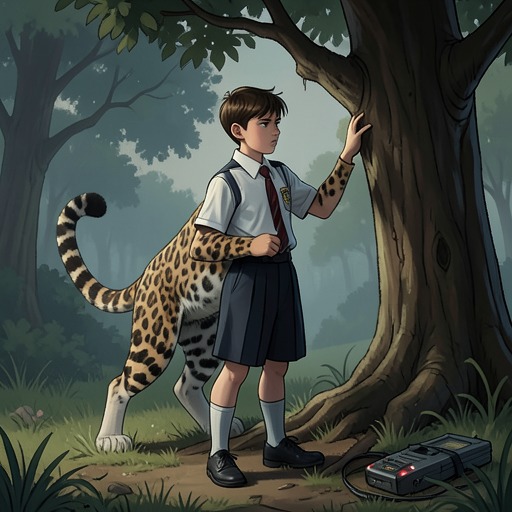 Carag's Pursuit of Control from "Woodwalkers". Carag's difficulty transforming under pressure becomes a threat to his education and survival, then a skill he begins to master.