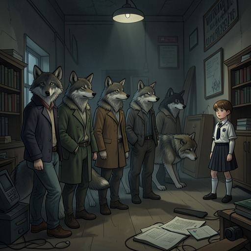 The Wolves' Hold on the School from "Woodwalkers". Jeffrey's pack uses intimidation and coercion to maintain status, while Carag's resistance makes their rivalry more dangerous.