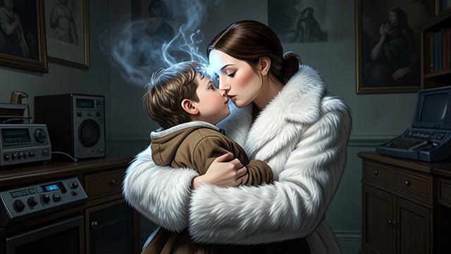 The Kiss of Cold from "The Snow Queen". The Kiss of Cold Comfort through enchantment The Snow Queen wraps Kay in her fur and kisses his forehead.