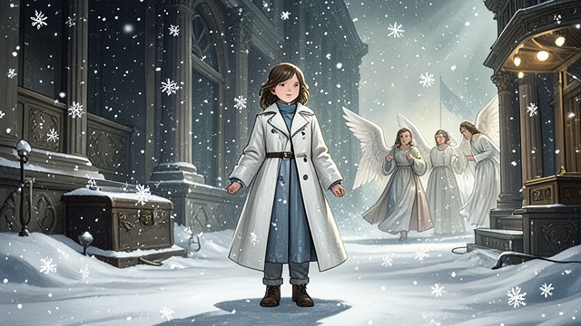 The Snowflake Defenses from "The Snow Queen". The Snowflake Defenses The last physical barrier The Snow Queen’s living snowflakes gather around Gerda in the clear northern sky.