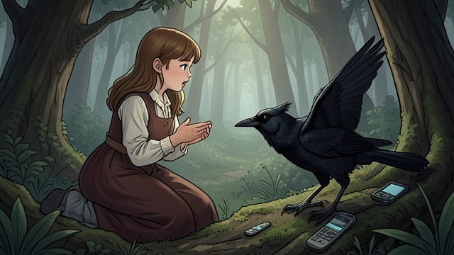 A Story Shared with the Crow from "The Snow Queen". A Story Shared with the Crow Trust offered to a stranger Gerda tells the Forest crow her history and asks about Kay.