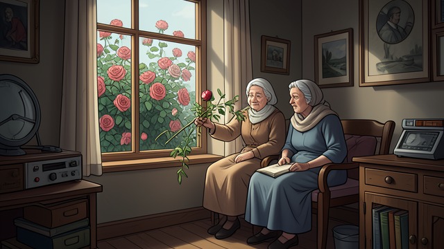 Beauty Rejoined with Feeling from "The Snow Queen". Beauty Rejoined with Feeling Roses restored to context The roses bloom again at the window where Kay and Gerda sit with Grandmother.