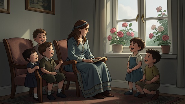 Looking Through Memory from "The Snow Queen". Looking Through Memory Familiar things seen anew The children recognize Grandmother’s room, their chairs, and the roses at the window.
