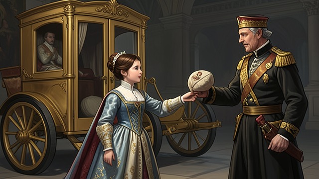 The Golden Carriage Gift from "The Snow Queen". The Golden Carriage Gift Help made tangible The royal pair dress Gerda, give her a muff and boots, and provide a golden coach, horse, attendants, and…