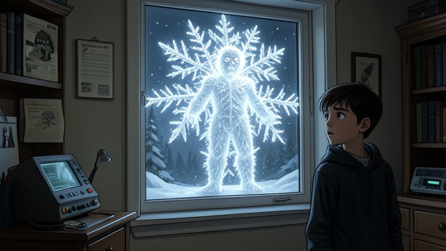 A Figure in the Snow from "The Snow Queen". A Figure in the Snow Beauty without peace The Snow Queen takes shape from a large snowflake outside Kay’s window.