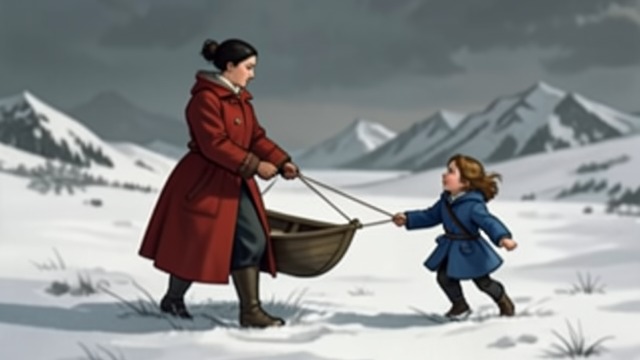 The Riverbank Rescue from "The Snow Queen". The Riverbank Rescue An unexpected intervention The Conjuring woman catches Gerda’s drifting boat and lifts her to dry land.