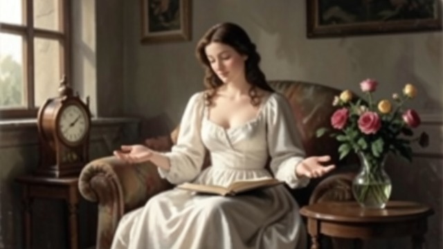 The Homecoming Reader from "The Snow Queen". The Homecoming Reader Familiar room restored Grandmother sits in the sunshine reading the Bible when the children return.