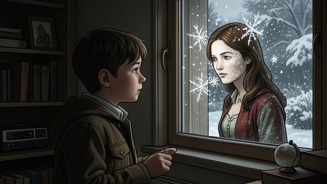 Winter’s Warning from "The Snow Queen". Winter’s Warning A figure at the window Kay sees a snowflake grow into the Snow Queen, whose beauty is striking but whose eyes offer no peace.