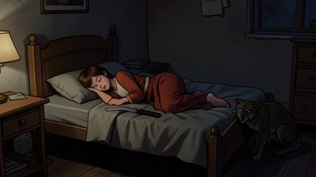 The Knife’s Shadow from "The Snow Queen". The Knife’s Shadow Intimidation as habit The Robber-girl sleeps with a knife beside her and frightens the captive animals for amusement.