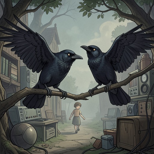 The Crows’ Helpful Scheme from "The Snow Queen". This subplot follows two Crows who turn palace knowledge into aid for a lost child.