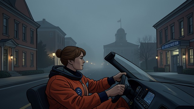 The Last Glimpses from "Eileen". The Last Glimpses A Town in Fragments Eileen drives past the school, town hall, police station, and Main Street in the dim morning.