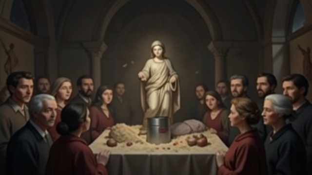 The Church Nativity from "Eileen". The Church Nativity A Damaged Scene Eileen stops at a church nativity and finds Mary’s painted smile defaced and the supposed infant replaced by an empty oil…