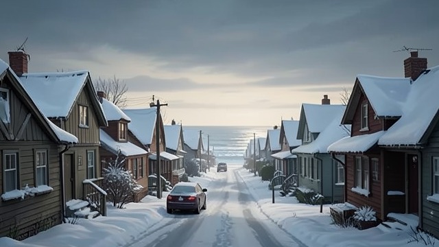 Snowbound Stillness from "Eileen". Snowbound Stillness A Town Under Snow Eileen describes X-ville’s streets, porches, and houses under deep winter snow.