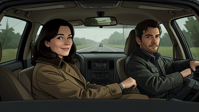 Fear in the Car from "Eileen". Fear in the Car A Reluctant Outing Charlie insists on accompanying Eileen to buy liquor and interprets the streets as dangerous.