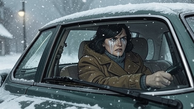 The Windows Down from "Eileen". The Windows Down A Repeated Risk Eileen continues driving with the windows open to avoid fumes, even in severe cold.