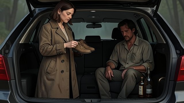 The Shoe Lock from "Eileen". The Shoe Lock Containing the Risk After Charlie wanders away and is brought home by police, Eileen keeps his shoes locked in the Dodge’s trunk.