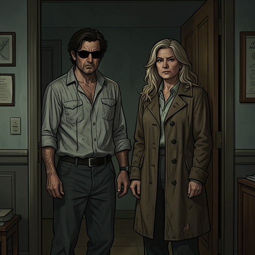Eileen and Charlie from "Eileen". This thread traces the unstable father-daughter bond in which dependence, cruelty, care, and a final goodbye remain intertwined.