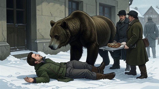 A Survivor’s Arrival from "The North Water". Luck Without Meaning Found alive Hunters discover Sumner beside the bear and carry him to the mission.