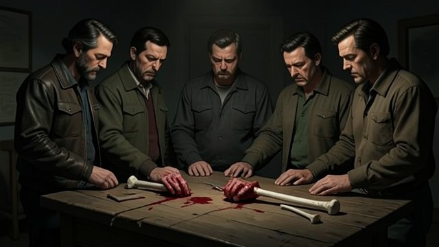 The Crew’s Moral Reversal from "The North Water". Certainty Collapses The wrong man condemned Evidence from McKendrick’s damaged thumb and Joseph’s neck bruises undermines the accusation.