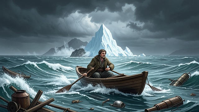 The Hastings Vanishes from "The North Water". Rescue Disappears A ship gone from sight The survivors emerge from the storm and find the Hastings missing.