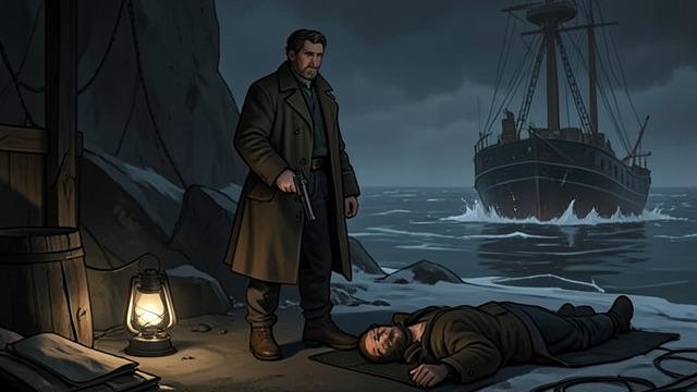 A Cover-Up in Hull from "The North Water". Silencing the Survivor Baxter’s second scheme Jacob Baxter arranges for Drax to shoot Patrick Sumner and Stevens to kill Drax, hoping to make the deaths appear…