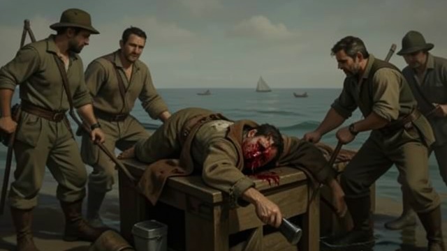 Burial at Sea from "The North Water". A Captain Lost The final days Brownlee lies insensible, his skull and face badly damaged. Sumner expects that he will not recover fully, if he survives at all.