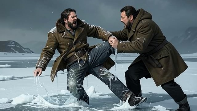 Pulling from the Water from "The North Water". Sumner Refuses to Drown A failing body After falling through the ice, Sumner repeatedly tries to pull himself onto the floe.