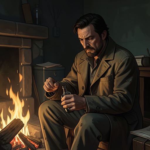 Sumner’s Opium Dependence from "The North Water". Laudanum begins as relief and becomes a habit that shapes Sumner’s work, judgment, and isolation before Arctic deprivation forces him to endure without it.
