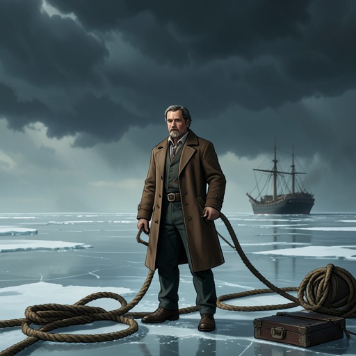 Brownlee’s Last Command from "The North Water". Arthur Brownlee’s confidence, compromised judgment, and pursuit of the voyage’s secret purpose end in a violent death beneath the Arctic ice.