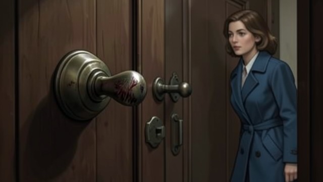 The Locked Apartment from "The Mystery of The Invisible Dog". The Locked Apartment Entry without mystery The smeared doorknob and deadbolt reveal that Mrs Bortz left Prentice’s apartment through its ordinary door.