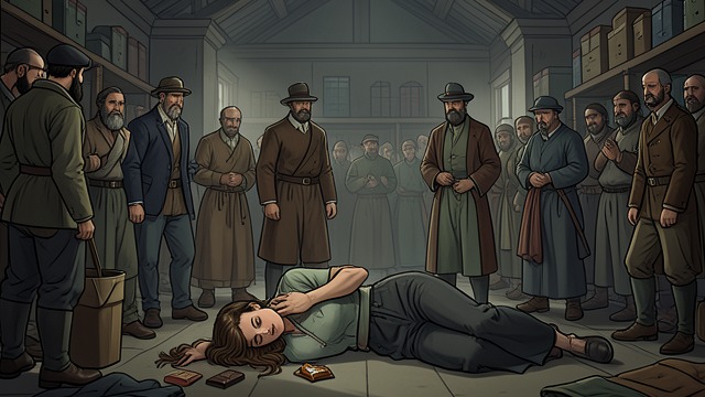 The Courtyard Collapse from "The Mystery of The Invisible Dog". The Courtyard Collapse Sudden pain Gwen Chalmers clutches her throat and falls to the ground, crying out that it hurts.