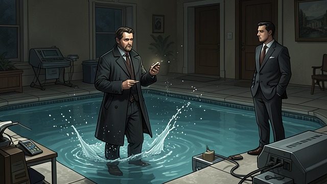 The Pool Watch from "The Mystery of The Invisible Dog". The Pool Watch Observation disproves a dream The boys see Elmquist physically enter the pool and recover the Hound.