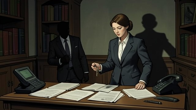 The Key and the Shadow from "The Mystery of The Invisible Dog". The Key and the Shadow One intrusion explained Mrs Bortz’s duplicate key accounts for the opened desk and moved papers.