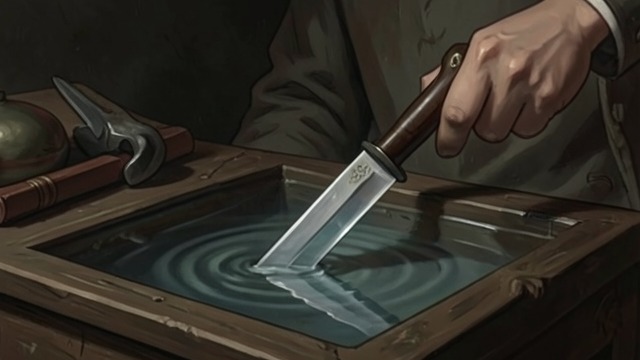 A Transparent Precedent from "The Mystery of The Invisible Dog". A Transparent Precedent An old puzzle recalled Jupiter Jones remembers a story in which a glass knife vanished when placed in water.