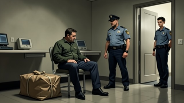 The Arrest from "The Mystery of The Invisible Dog". The Arrest The private refuge exposed The boys and police find Murphy in the clinic with the ransom parcel.