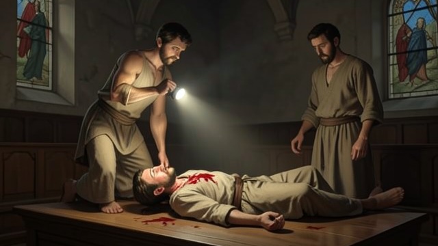 Earl Is Struck from "The Mystery of The Invisible Dog". Earl Is Struck Violence in the church Earl is found hurt in the choir loft after returning to the building.