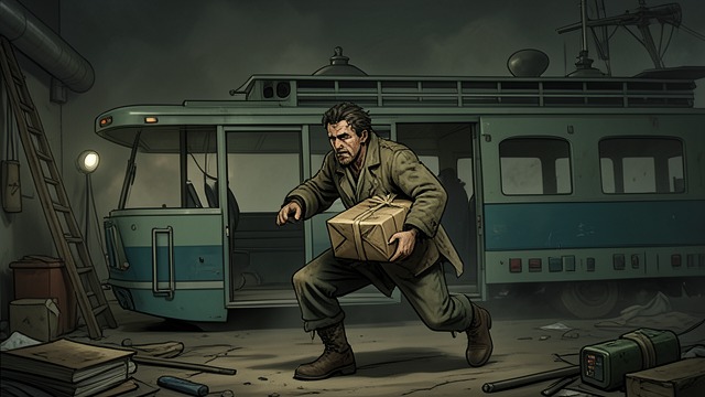 The False Collector from "The Mystery of The Invisible Dog". The False Collector A marked package taken A ragged man lifts the parcel from the bin and escapes through the street.