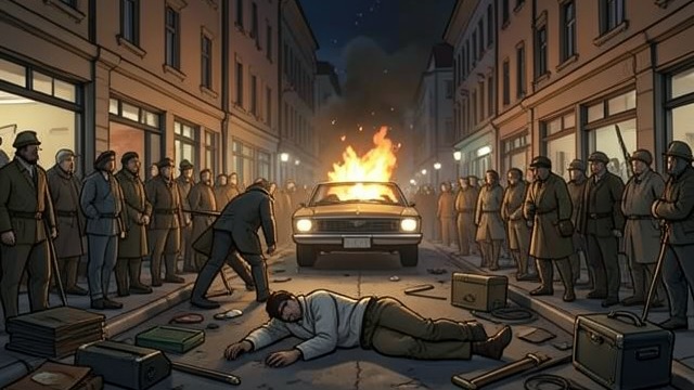 Separate Incidents from "The Mystery of The Invisible Dog". Separate Incidents A crowded sequence The neighborhood has seen a stolen sculpture, a poisoned resident, an explosive car, and a fire.
