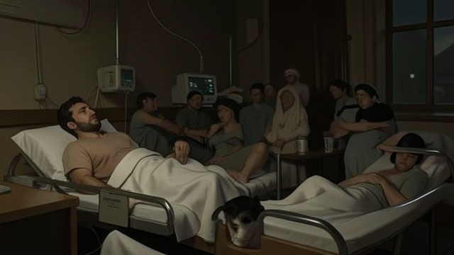 The Hospital Patient from "The Mystery of The Invisible Dog". The Hospital Patient A harmless appearance Murphy lies beneath hospital covers and seems to be a recovering patient.