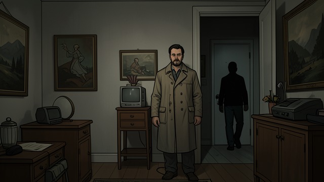 Peace After the Case from "The Mystery of The Invisible Dog". Peace After the Case A quieter home Sonny Elmquist and Mrs Bortz leave the building, and Prentice reports that his apartment is peaceful.