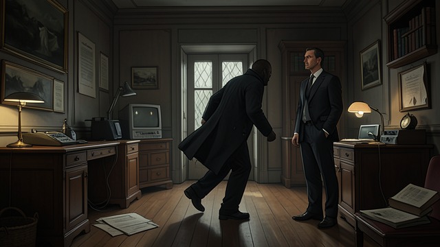 A Figure in the Den from "The Mystery of The Invisible Dog". A Figure in the Den A fleeting sight Jupiter Jones sees a dark shape in the den after Prentice leaves.