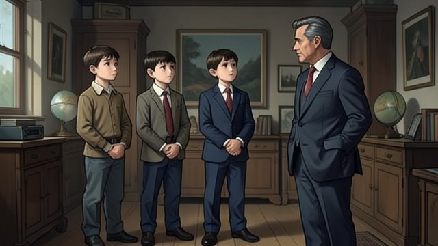 A Formal Introduction from "The Mystery of The Invisible Dog". A Formal Introduction The trio arrives together Jupiter Jones introduces Pete Crenshaw and Bob Andrews to Fenton Prentice, presenting them as a working team.
