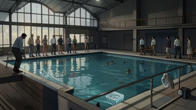 A Pool-Centered Theory from "The Mystery of The Invisible Dog". A Pool-Centered Theory The object nearby Jupiter Jones reasons that the Hound must still be close and that residents are being driven away from the pool.