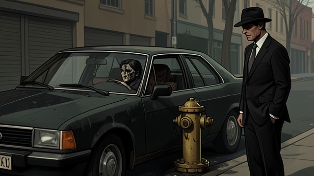 The Car Bomb from "The Mystery of The Invisible Dog". The Car Bomb A frightened manager An explosive device sends Mrs Bortz’s car into a hydrant. She claims someone shot at her and is too shocked to explain more.