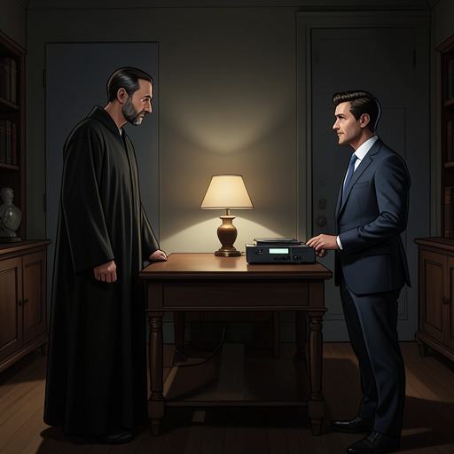 The Astral Question from "The Mystery of The Invisible Dog". The investigation treats Sonny Elmquist’s apparent double presence as a possible paranormal ability, then carefully separates that mystery from the crimes.