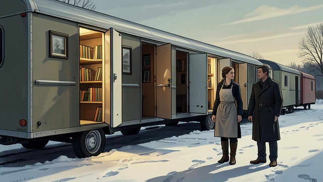 The Bookmobile Park from "All the Bright Places". The Bookmobile Park A roadside surprise Theodore Finch takes Violet Markey to a line of converted trailers filled with used books, where Faye Carnes welcomes…
