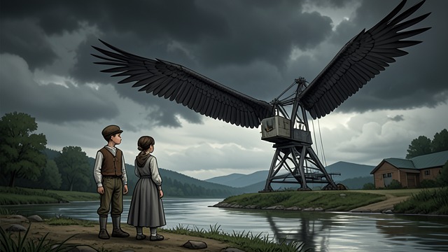 A River’s Visitor from "All the Bright Places". A River’s Visitor The crane appears Theodore Finch takes Violet to watch a hooded crane wintering far from its usual habitat.