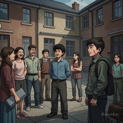 The Bullying Conflict from "All the Bright Places". This thread traces the social hostility surrounding Theodore Finch, from school labels and taunts to an escalation that harms everyone involved.