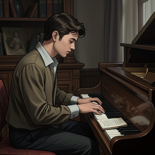 The Farewell Song from "All the Bright Places". This thread traces how Finch’s musical creativity moves from private fragments to a final message Violet can carry.