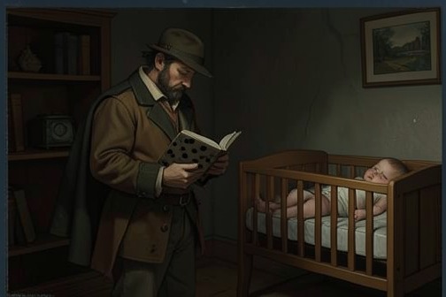 Apollo发现哈珀·李题赠卡波特的《杀死一只知更鸟》初版,《换子疑云》中的场景。搜寻与发现 阿波罗在Riverdale一处地下室整理一箱又一箱物品时发现了这本书。这番搜寻并非一路都有珍宝——第六个箱子里的精装书,书页末端都沾有黑点,阿波罗认为这些书已经毁坏,毫无价值。只剩下最后一个箱子时,他一边照看还在襁褓中的儿子布莱恩·卡格瓦,一边翻找最后一箱东西。